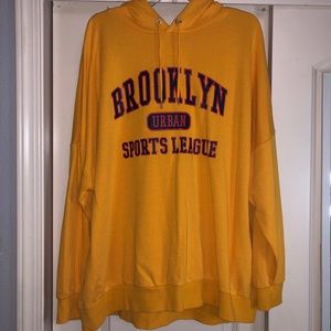 yellow oversized hoodie